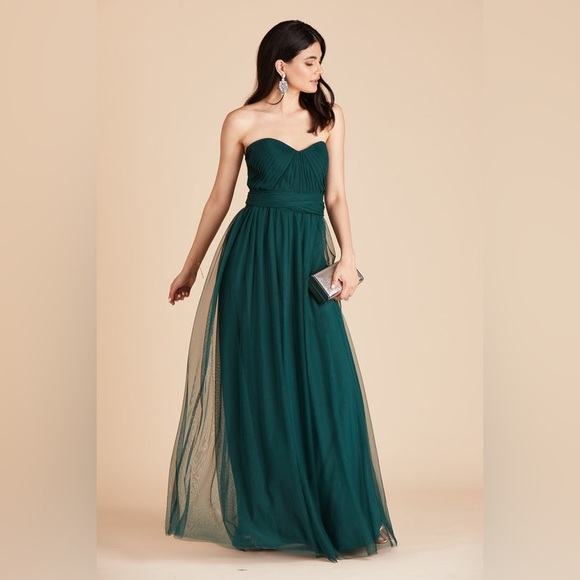 *NWT* Birdy Grey Christina Convertible Dress in Tulle Emerald Green Size M - Picture 4 of 17
